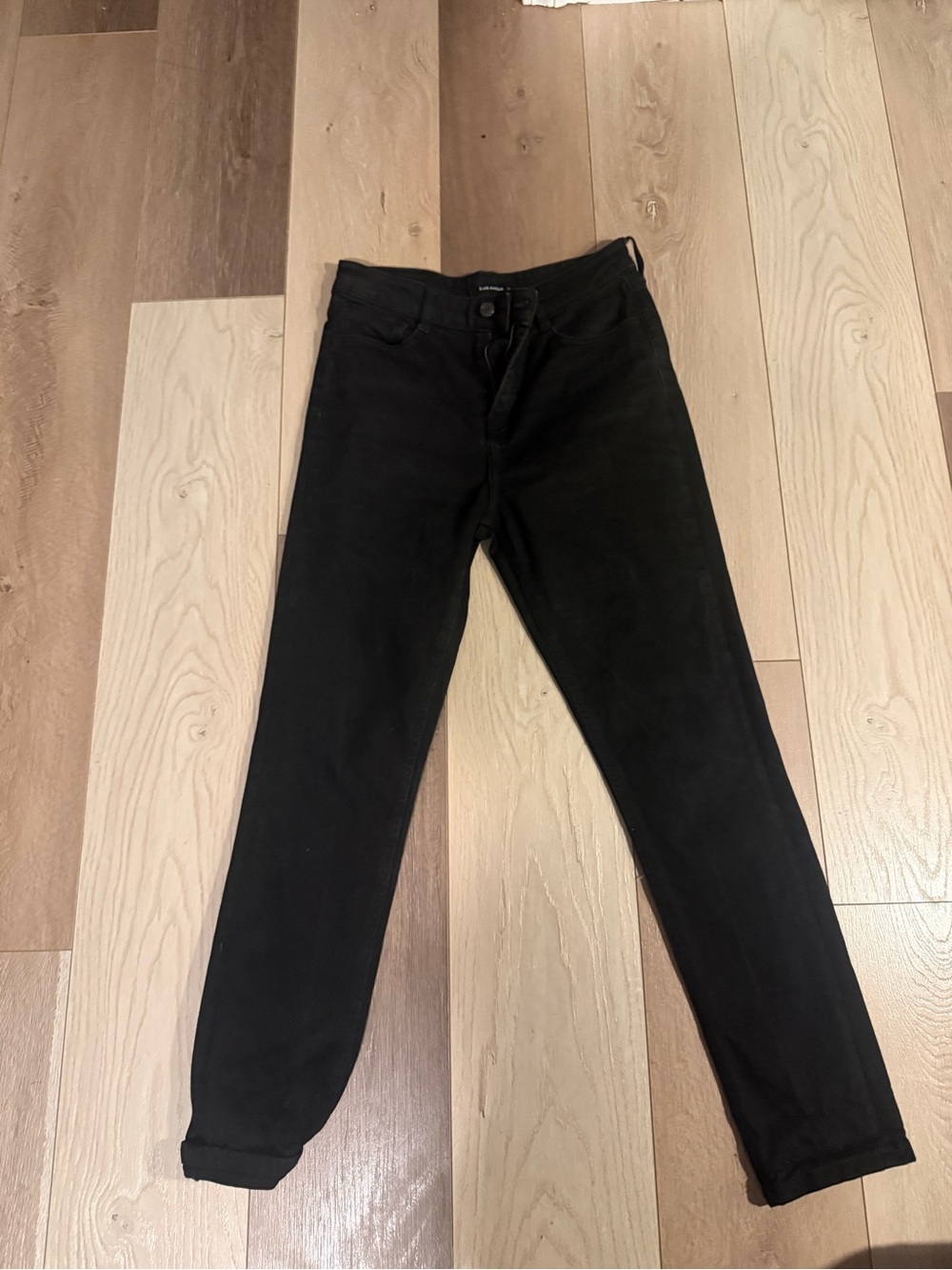 Frank & Oak Women's Straight Leg Black Jeans